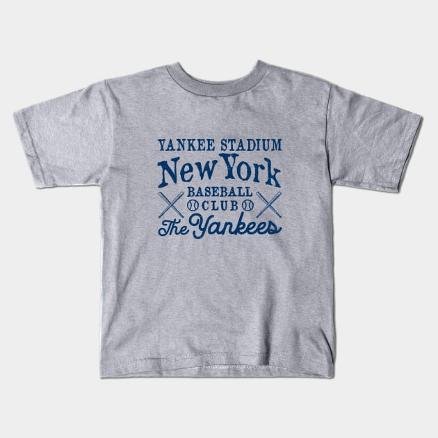 Retro Yankees Type Design 1 by Buck Tee Kids T-Shirt by Buck Tee